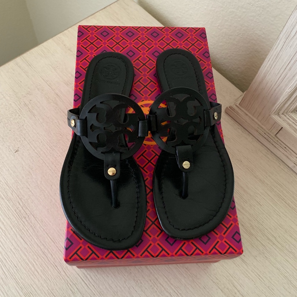 Black Tory Burch Miller sandals size 6.5